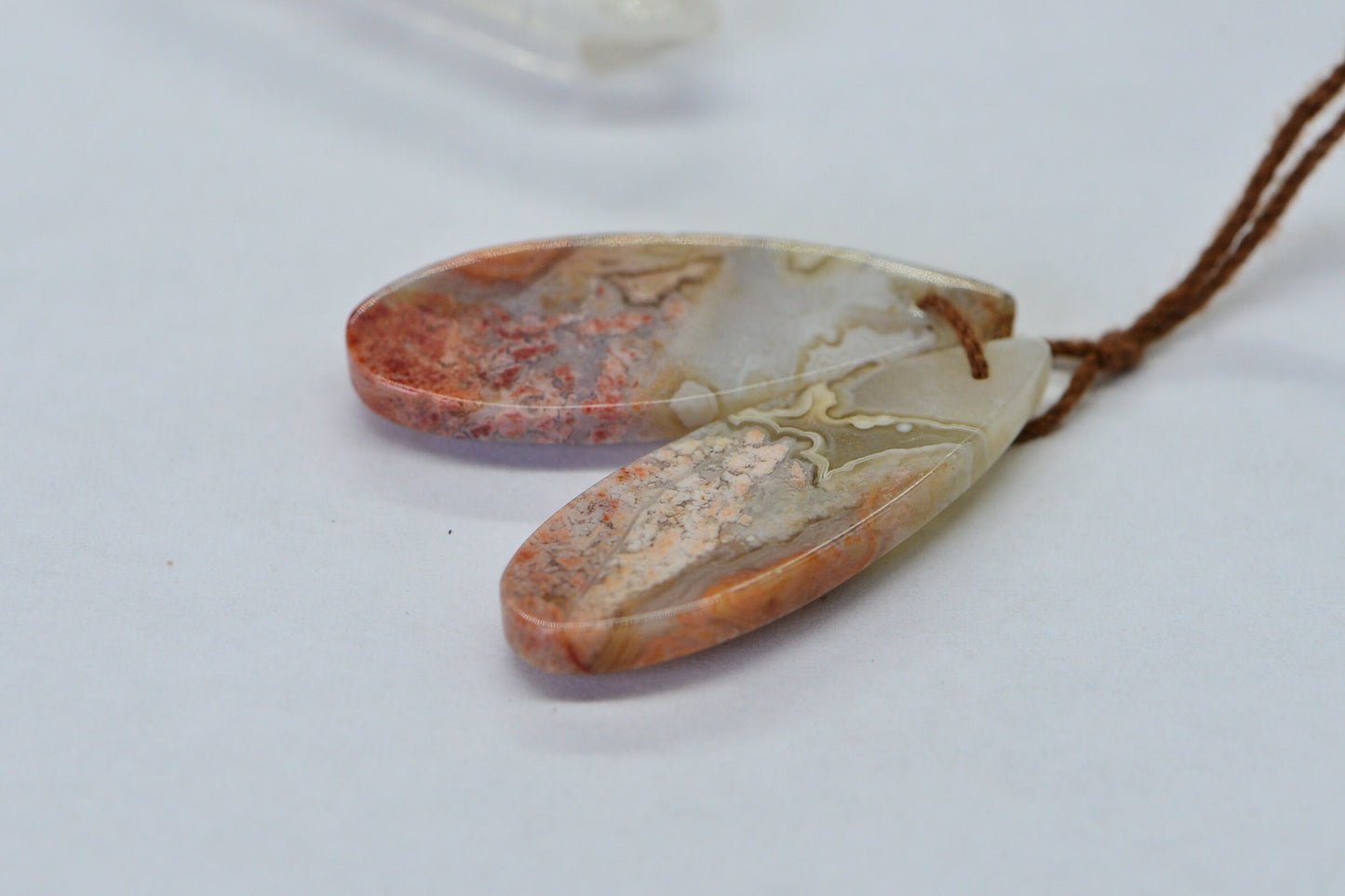 Crazy Lace Agate Cabochon Two Matched Cabs Natural Gemstone Cabochon Jewelry Supplies