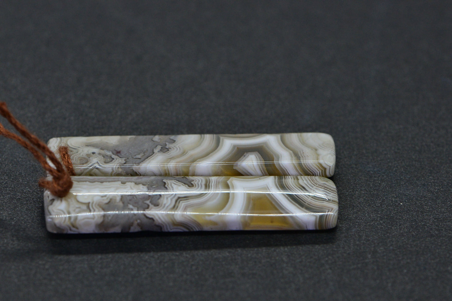 Crazy Lace Agate Cabochons: Natural Gemstone Jewelry Supplies (24x10.2x3.7mm)