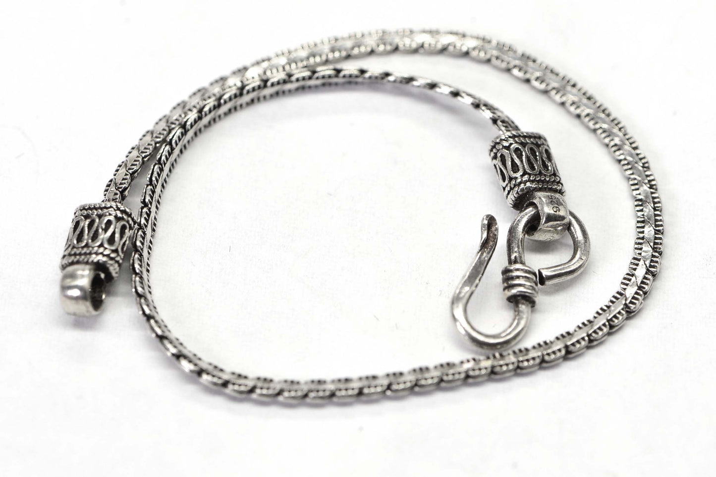 3mm Sterling Silver 925 Curb Link Bracelet, Women's Chain