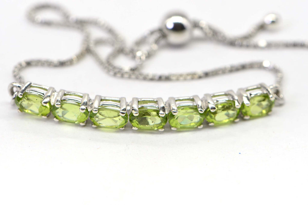 Handmade Garnet Sterling Silver Bolo Bracelet: Adjustable Gemstone Bar
