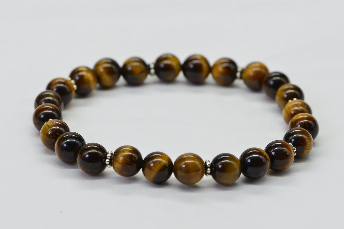 Man's Bracelet 10mm Round Tiger Eye Protection Bracelet Natural Gemstone Girt For Him