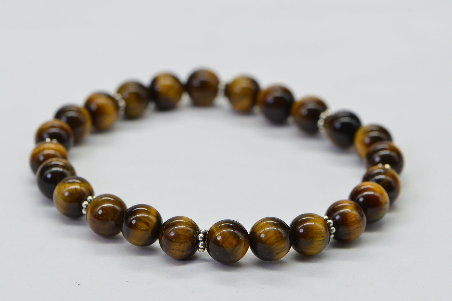 Man's Bracelet 10mm Round Tiger Eye Protection Bracelet Natural Gemstone Girt For Him