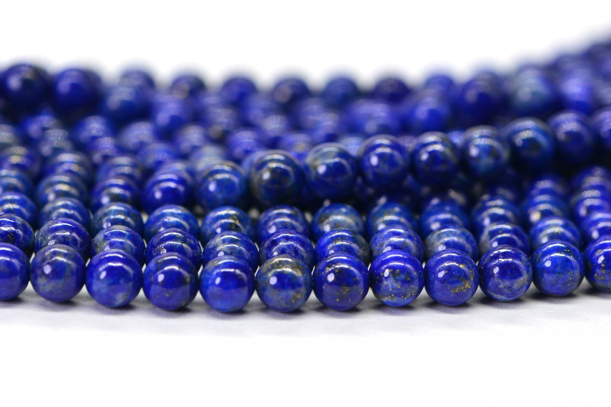Lapis Lazuli Beads: 4mm Royal Blue Gemstone, Luxe Jewelry Making Supplies