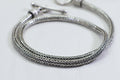 Sterling Silver Fox Tail Chain Necklace - Heavy Choker