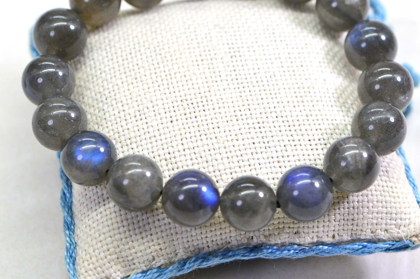 10mm Labradorite Bracelet Blue Flash Crystal healing Bracelet