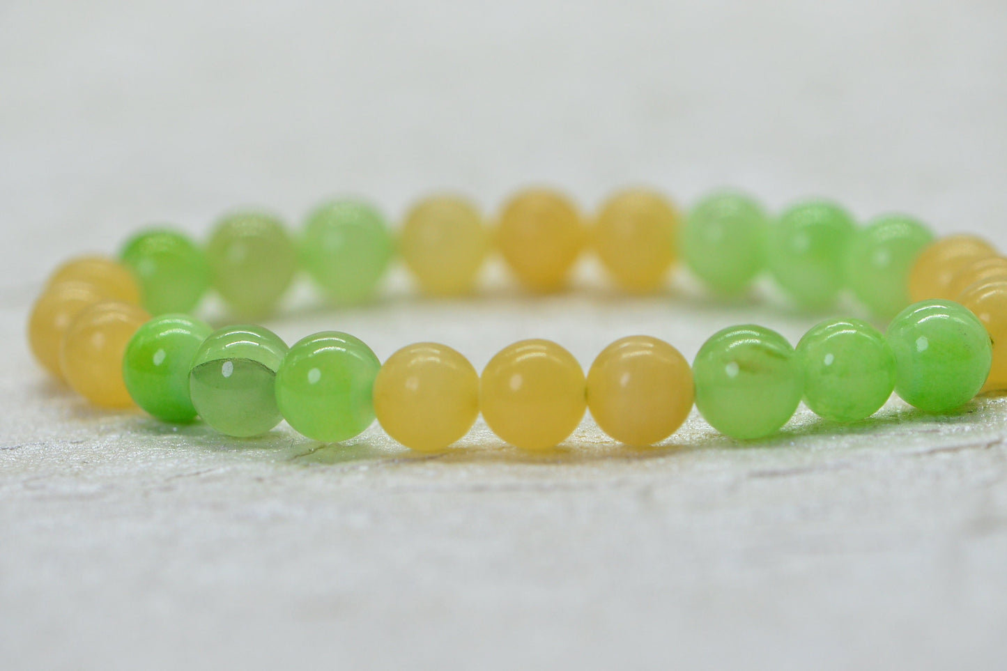 Calcite  Beaded Bracelet Gemstone Bracelet Birhtstone March
