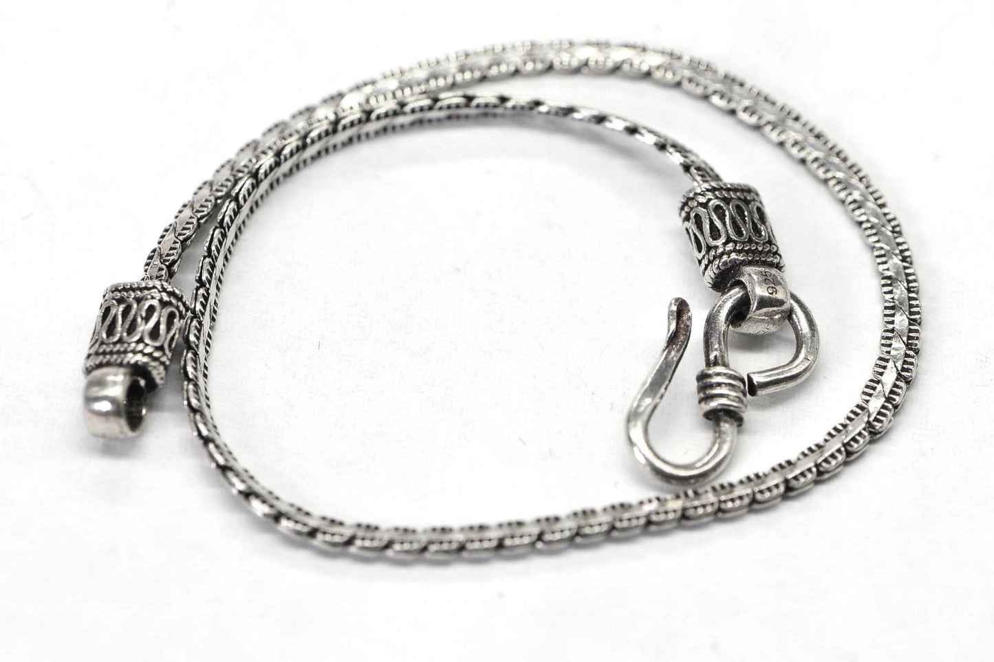 3mm Sterling Silver 925 Curb Link Bracelet, Women's Chain