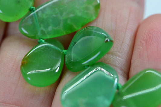 Chrysoprase 5 Cabs Natural Gemstone Cabochon Jewelry Supplies Chrysoprase