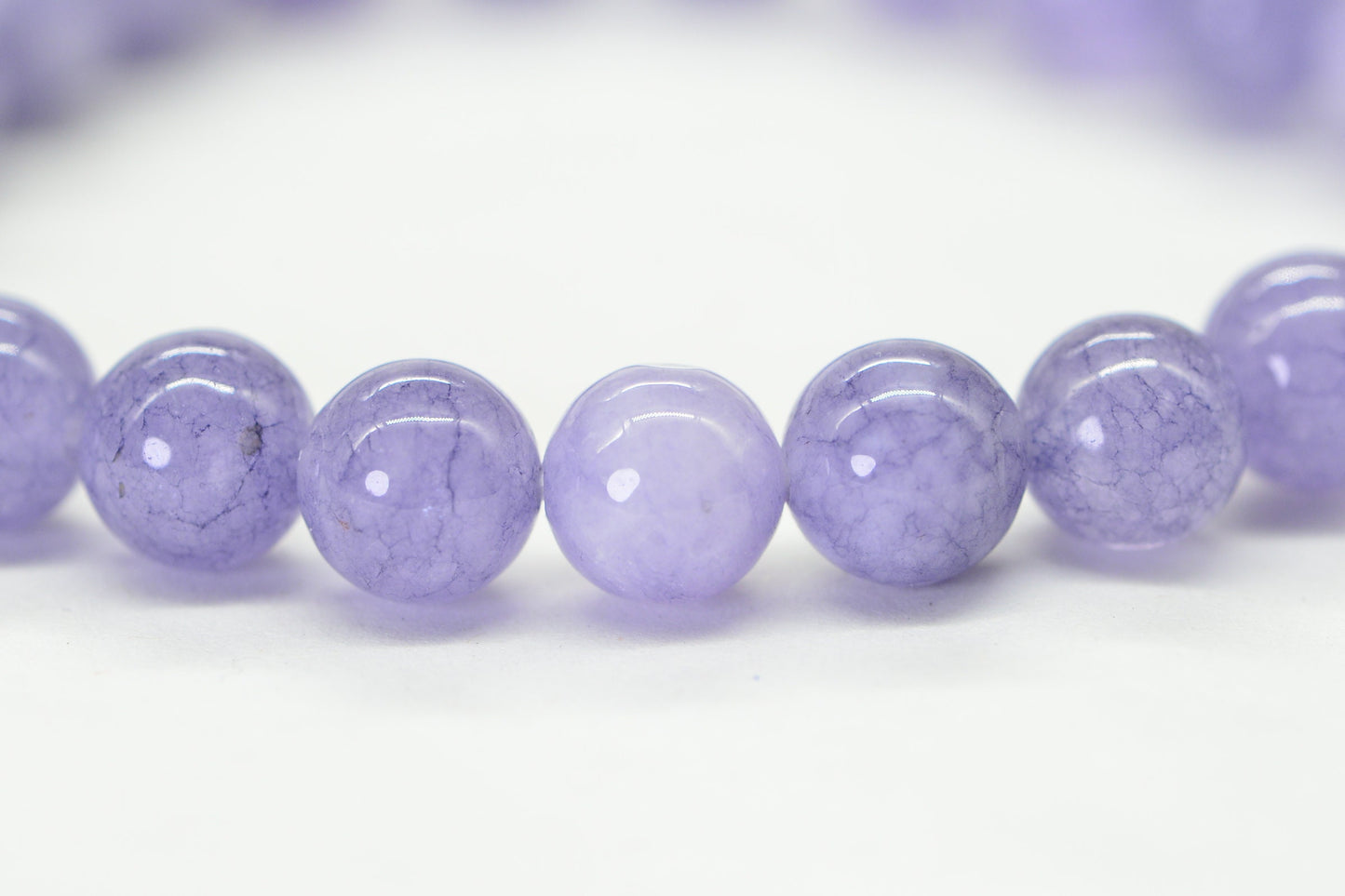 Aquamarine  Quartz 8mm Beaded Bracelet Gemstone Bracelet