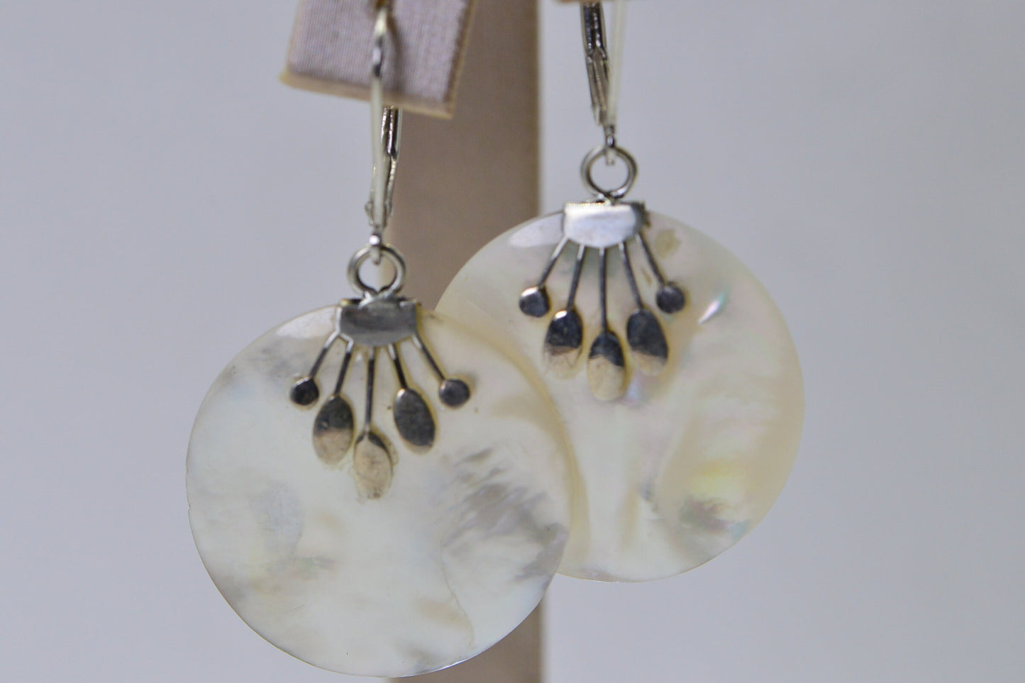 Genuine Shell Earrings Ocean Gift Earrings Sterling Silver
