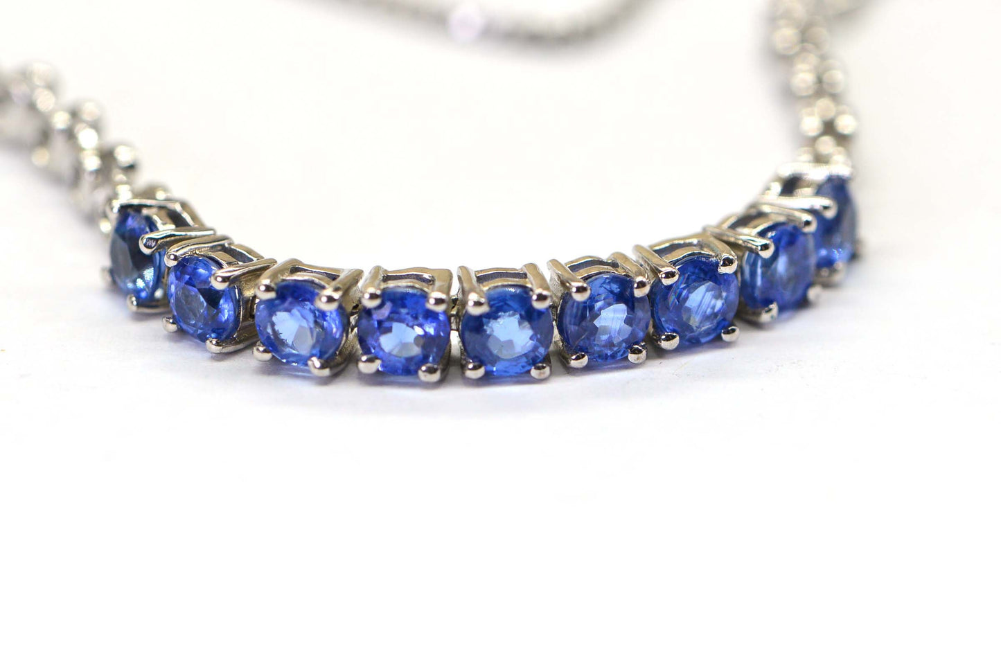 Blue Topaz Sterling Silver Bolo Bracelet - September Birthstone