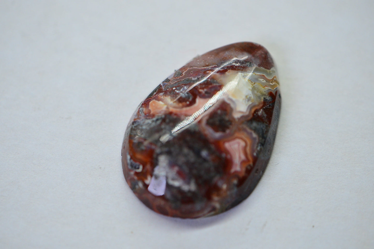 Natural Crazy Lace Agate Cabochon: Hand Cut Gemstone, Grade A