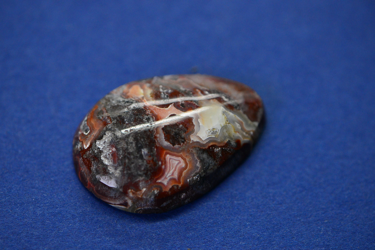 Natural Crazy Lace Agate Cabochon: Hand Cut Gemstone, Grade A