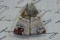 Crazy Lace Agate Cabs: Triangle Gemstone Cabochons, 13.95ct (24x11x3.6mm)