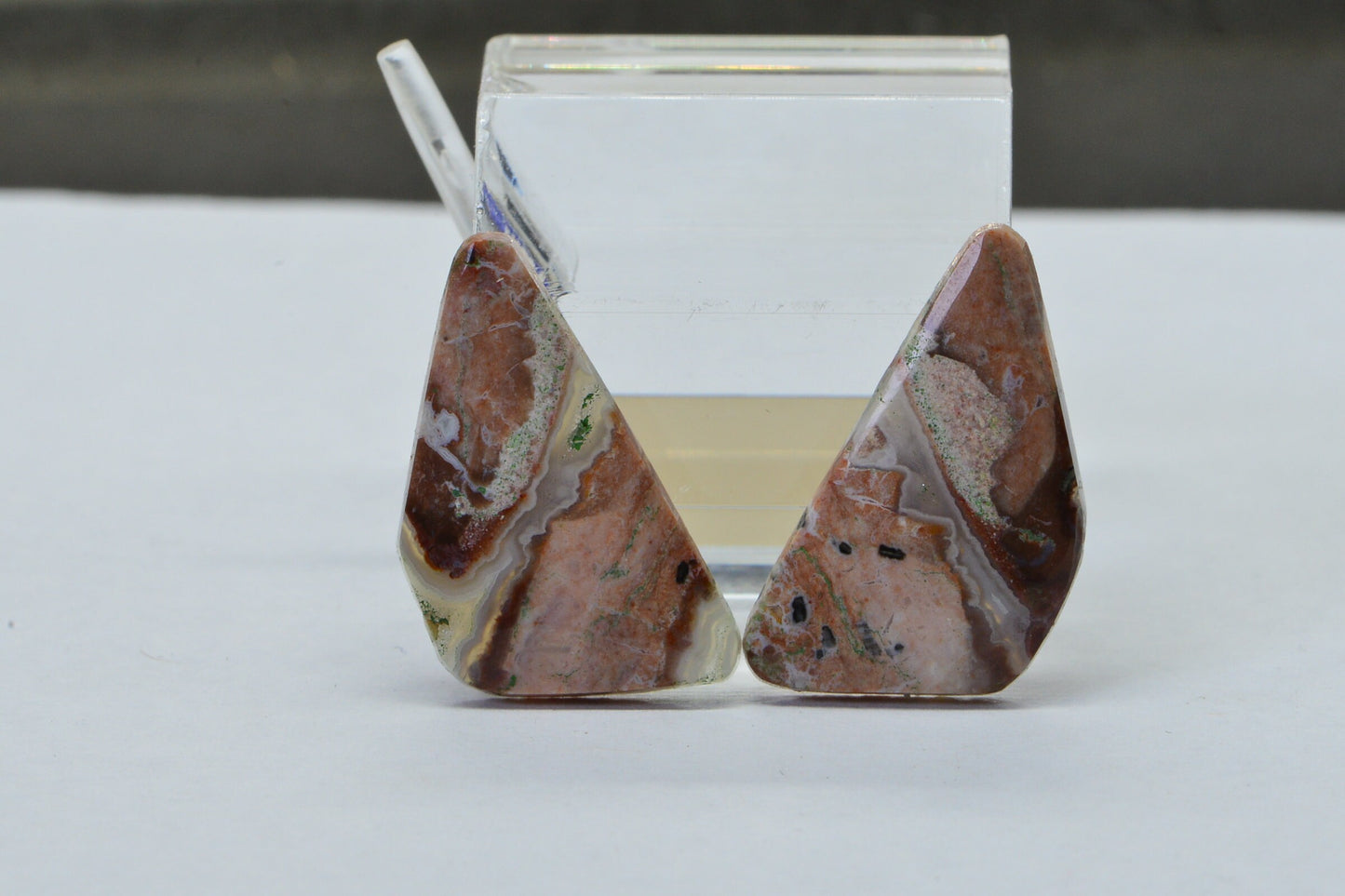 Mookaite Jasper  Cabochon  Gemstone Free form Matched Pair Undrilled Cabochons