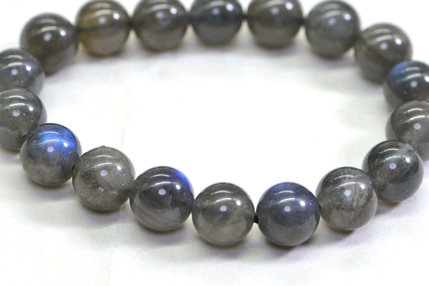10mm Labradorite Bracelet Blue Flash Crystal healing Bracelet