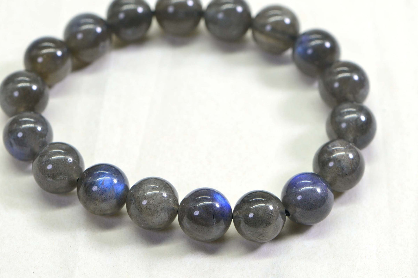 10mm Labradorite Bracelet Blue Flash Crystal healing Bracelet