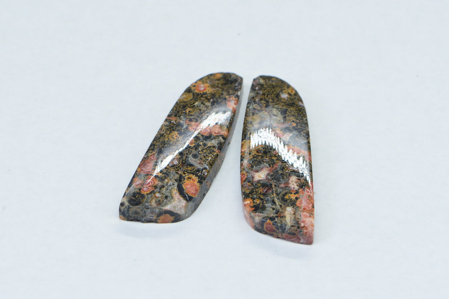 Leopard Skin Jasper Cabochons: Natural Gemstone Jewelry Supplies