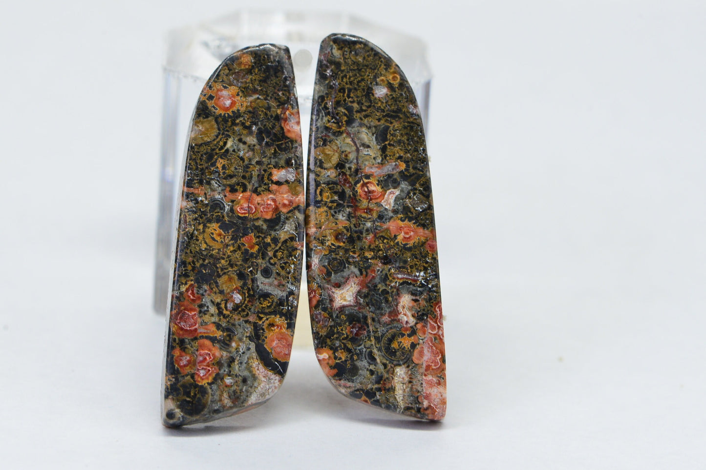 Leopard Skin Jasper Cabochons: Natural Gemstone Jewelry Supplies