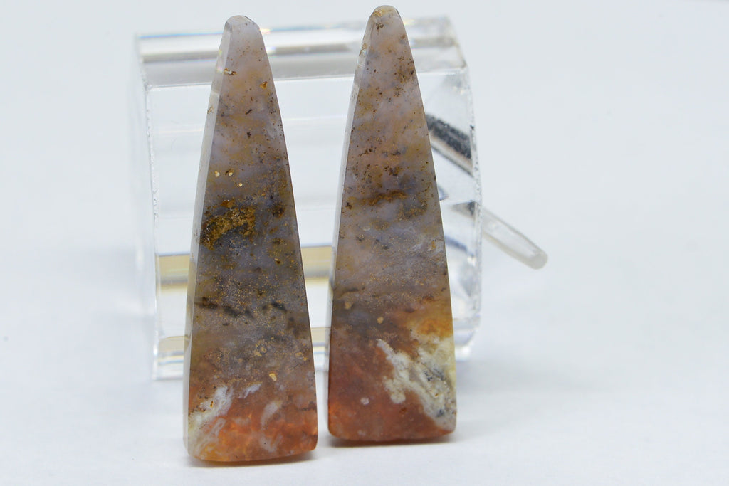 Ocean Jasper Cabochons: Teardrop Triangle Gemstone Jewelry Supplies