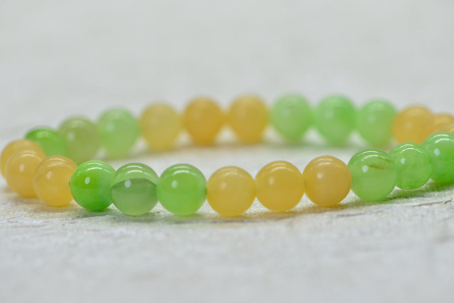 Calcite  Beaded Bracelet Gemstone Bracelet Birhtstone March