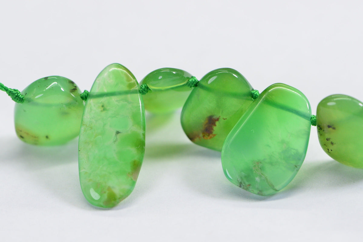 Chrysoprase 5 Cabs Natural Gemstone Cabochon Jewelry Supplies Chrysoprase