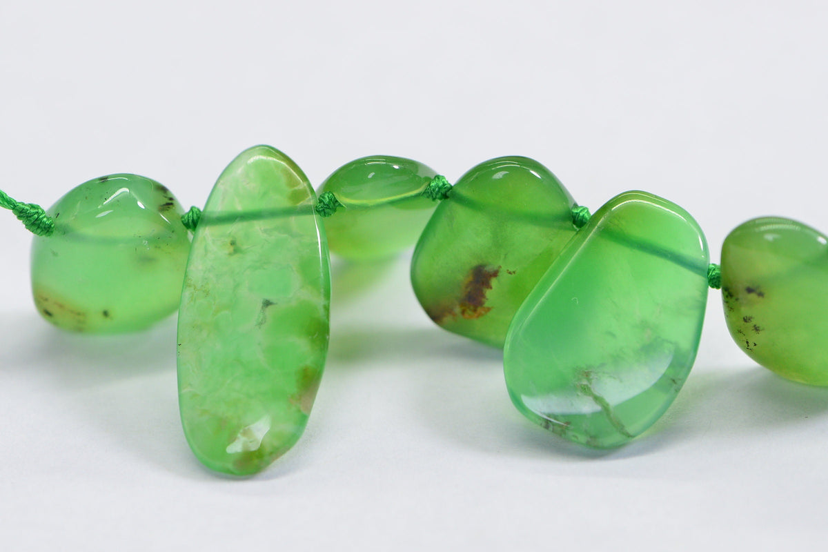Chrysoprase 5 Cabs Natural Gemstone Cabochon Jewelry Supplies Chrysoprase
