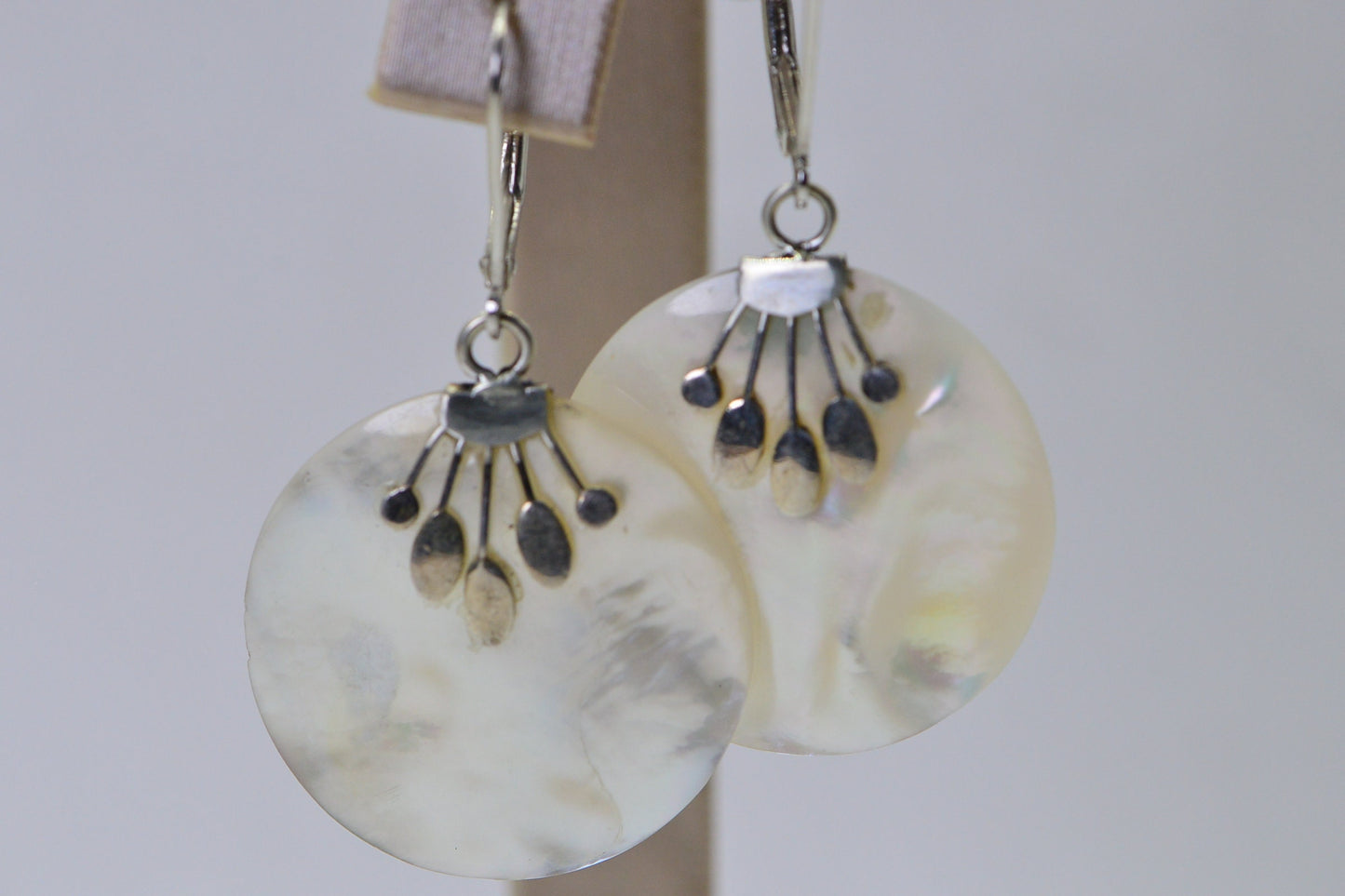 Genuine Shell Earrings Ocean Gift Earrings Sterling Silver