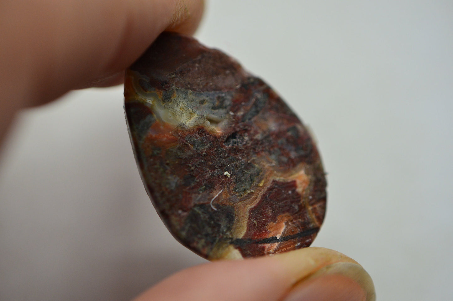 Natural Crazy Lace Agate Cabochon: Hand Cut Gemstone, Grade A