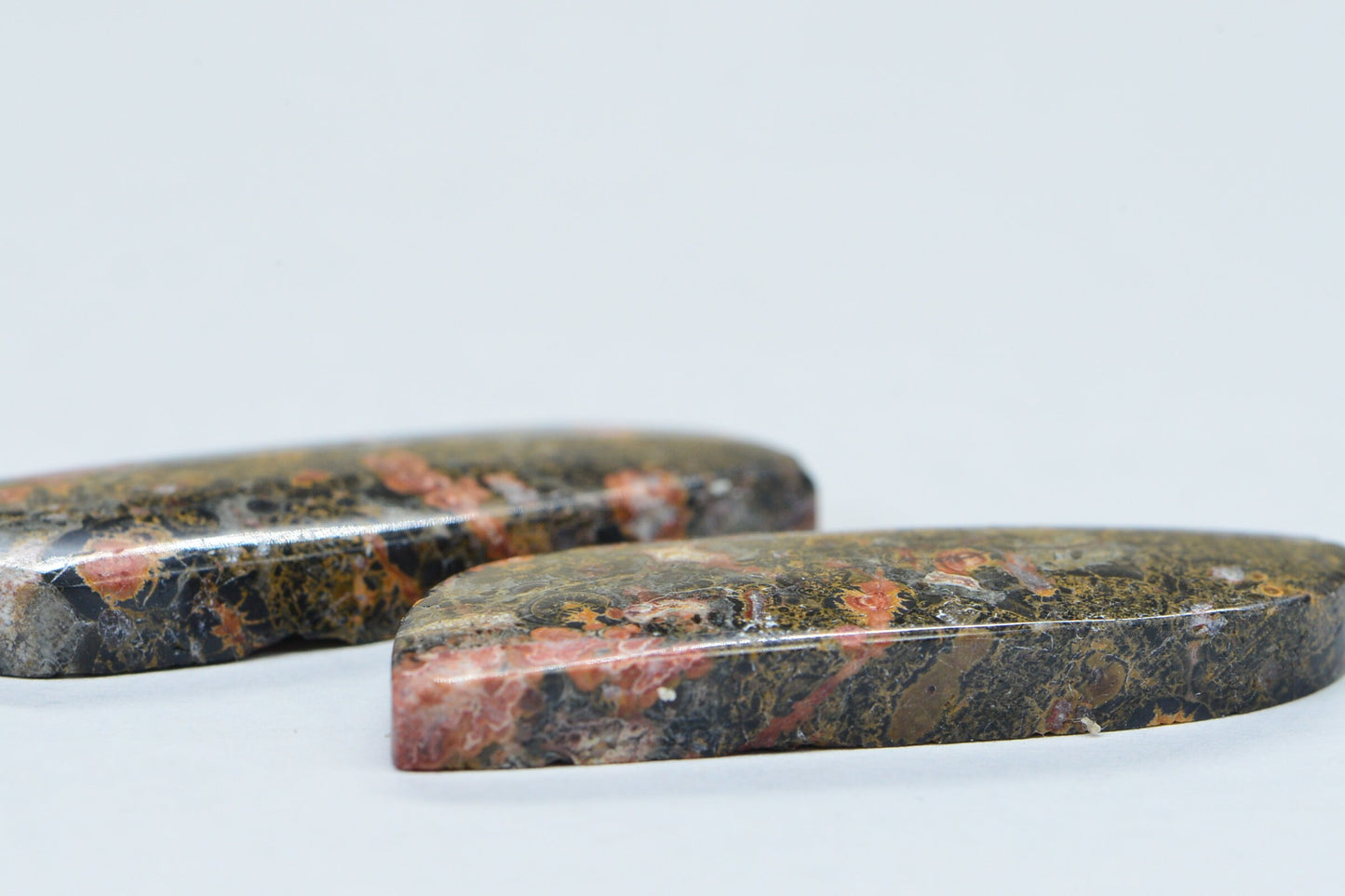 Leopard Skin Jasper Cabochons: Natural Gemstone Jewelry Supplies