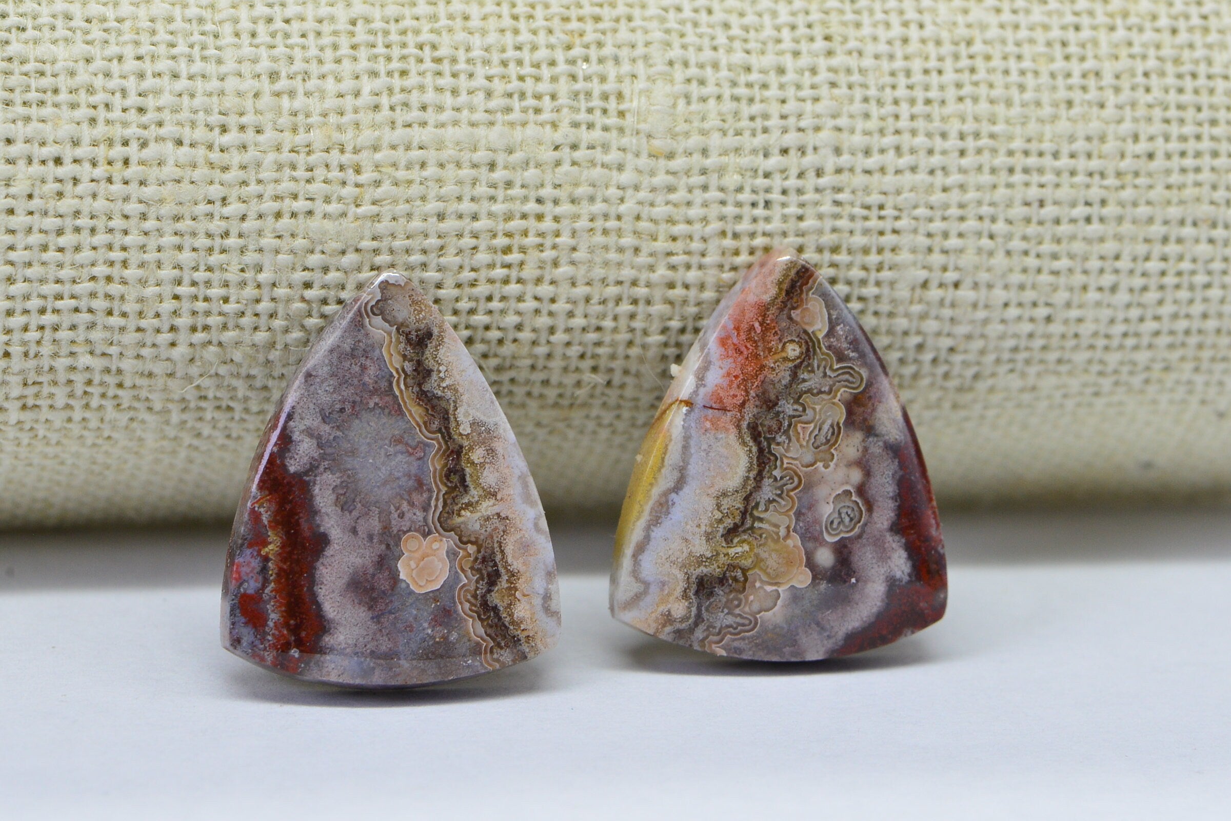 Crazy Lace Agate Cabs: Freeform Gemstone Cabochons, Jewelry Supplies