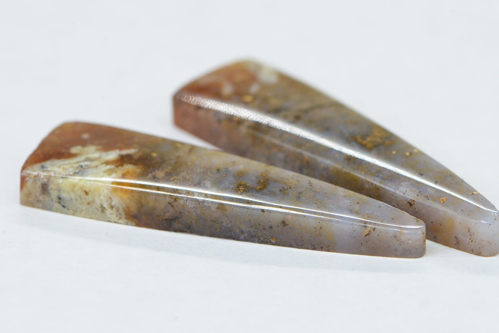 Ocean Jasper Cabochons: Teardrop Triangle Gemstone Jewelry Supplies