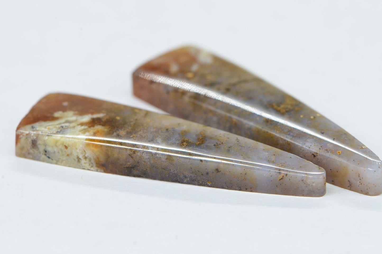 Ocean Jasper Cabochons: Teardrop Triangle Gemstone Jewelry Supplies