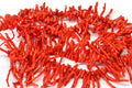 Genuine Red Coral Branch Necklace: Mediterranean Sea Coral, 20 Inch