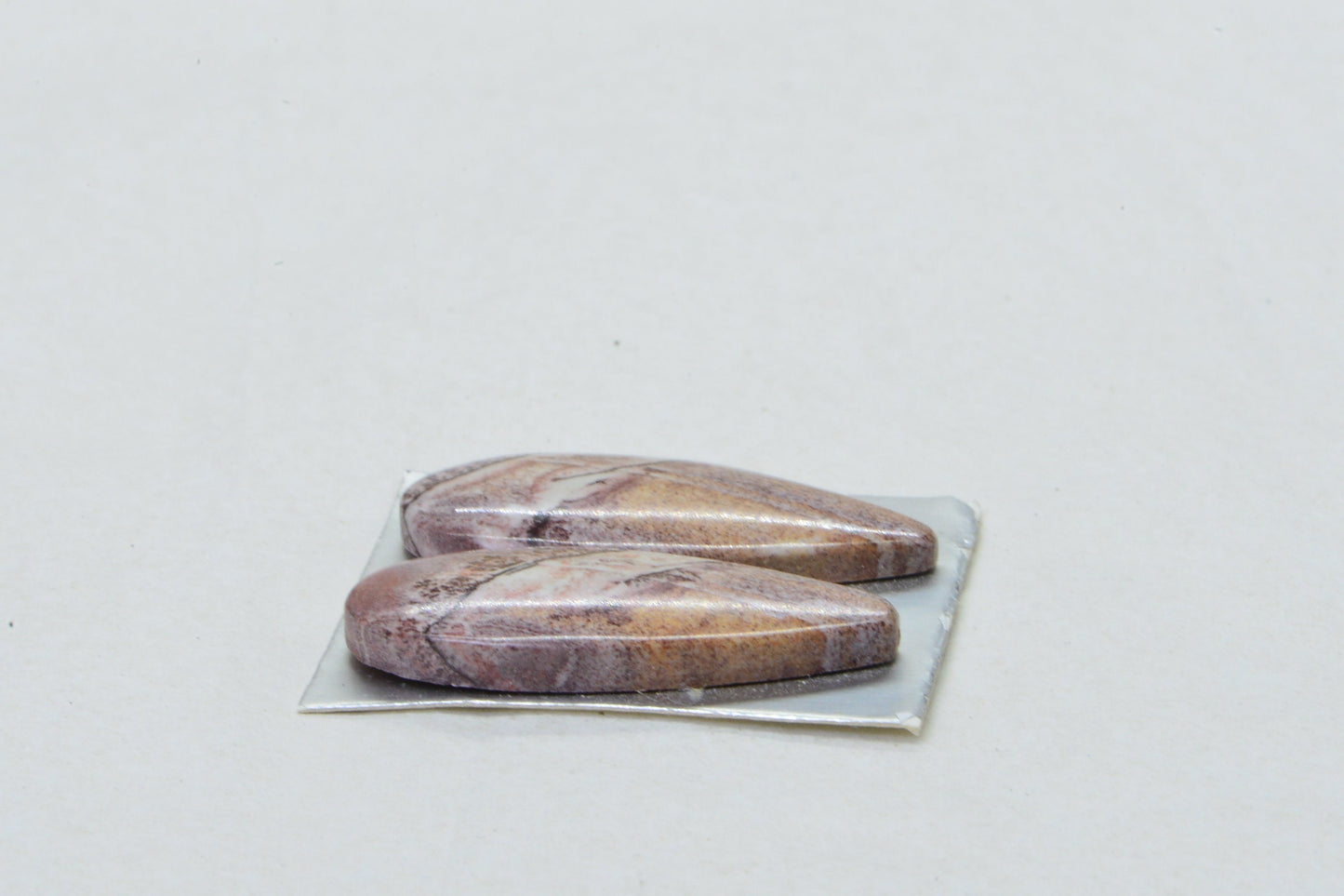 Sonora Jasper Cabochon Matches Pairs Teardrop Undrilled Cabochon   Mocha Brown Wire wrapped Jewelry Supply