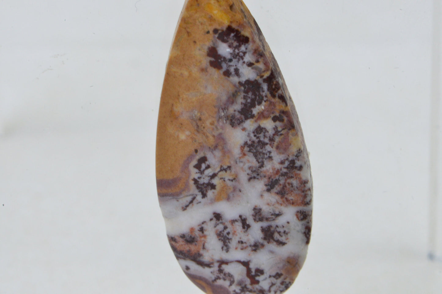 Sonora Dendritic Jasper Cabochon: Teardrop Undrilled Jewelry Supply