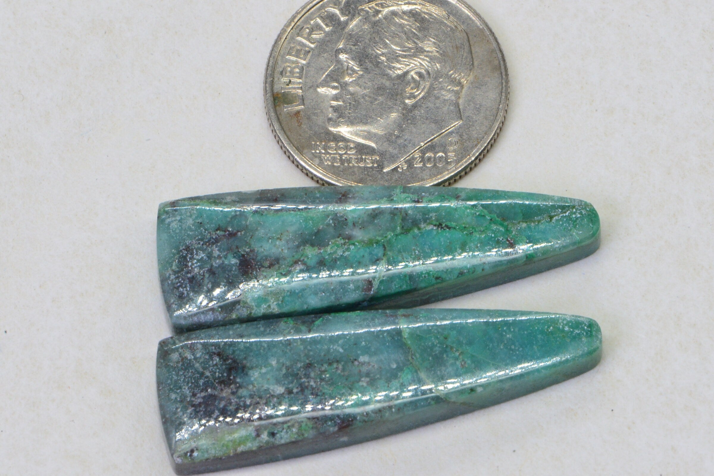 Chrysocolla Matched Pair Cabs Natural Gemstone Undrilled Teardrops Cabochon Blue Green Set For Earrings