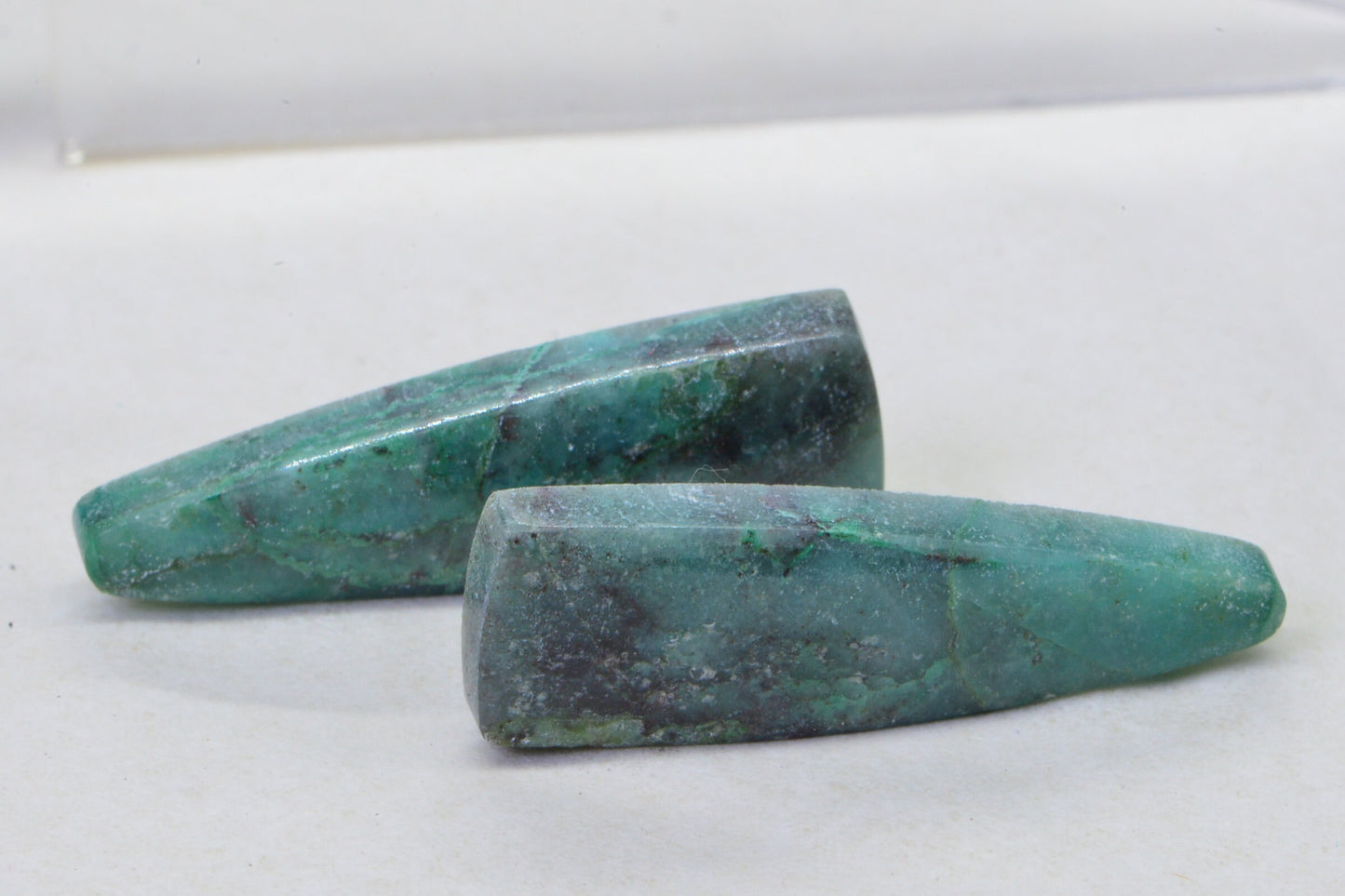 Chrysocolla Matched Pair Cabs Natural Gemstone Undrilled Teardrops Cabochon Blue Green Set For Earrings