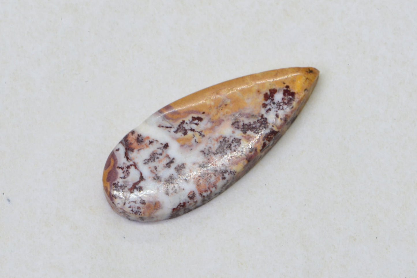 Sonora Dendritic Jasper Cabochon: Teardrop Undrilled Jewelry Supply