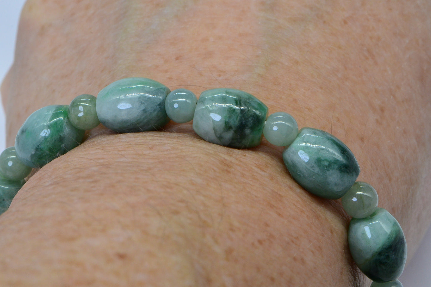 Burmese Jade Bracelet Real Jade Icy Green