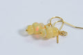 Tiny Ethiopian Opal Earrings: 14k Gold Filled Wire