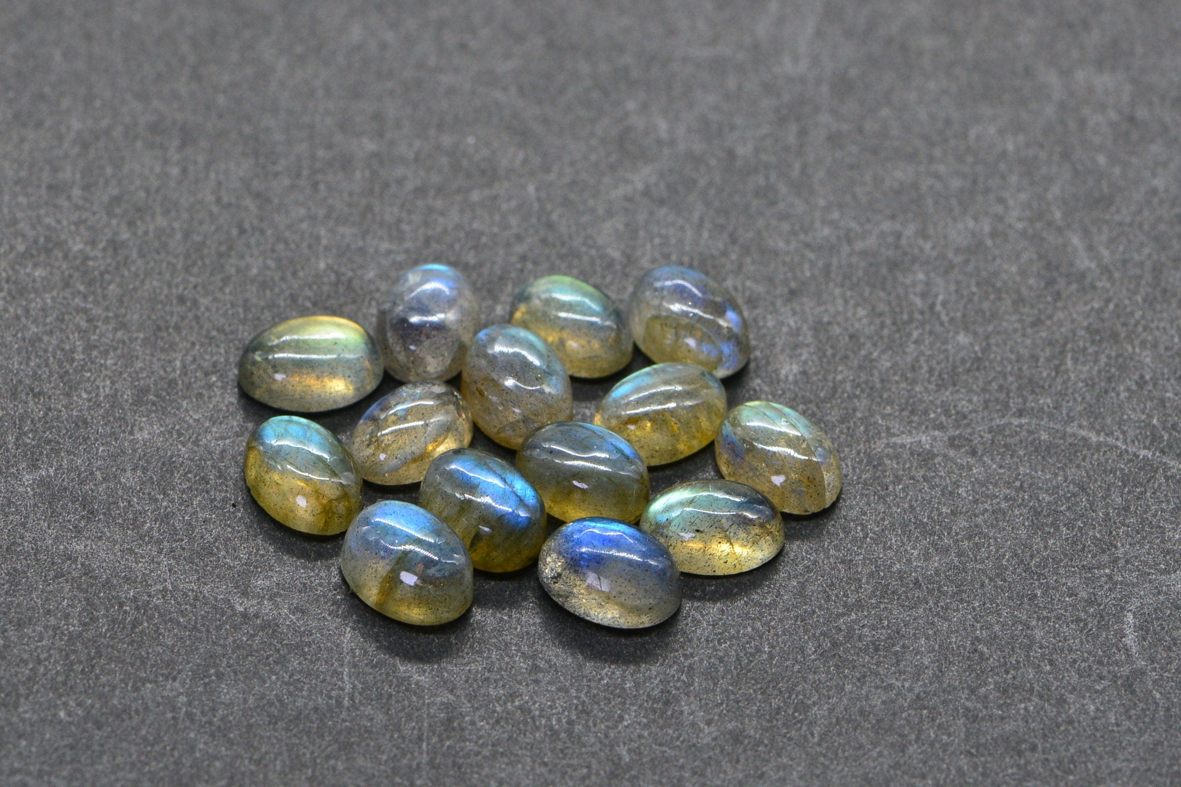 Labradorite Cabochon: Natural Gemstone for Ring (7X5mm)