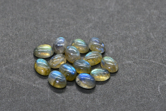 Labradorite Cabochon: Natural Gemstone for Ring (7X5mm)