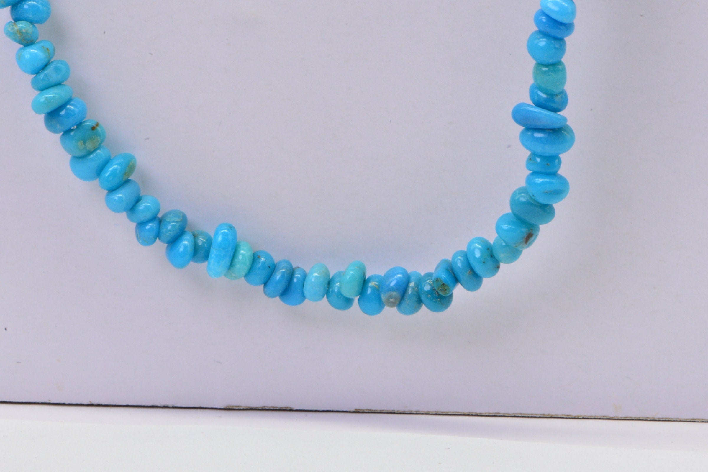 Arizona Turquoise Sleeping Beauty 4x3mm beads nugget small free form