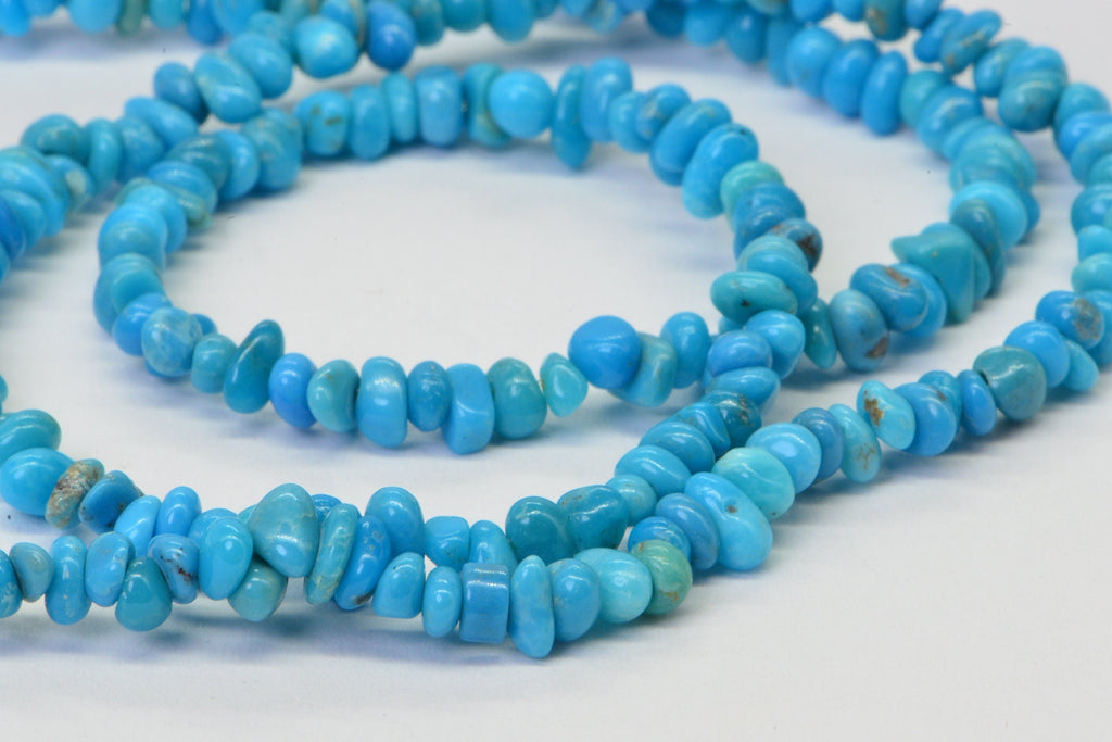 Arizona Turquoise Sleeping Beauty 4x3mm beads nugget small free form