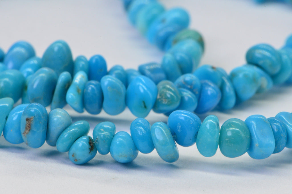 Arizona Turquoise Sleeping Beauty 4x3mm beads nugget small free form