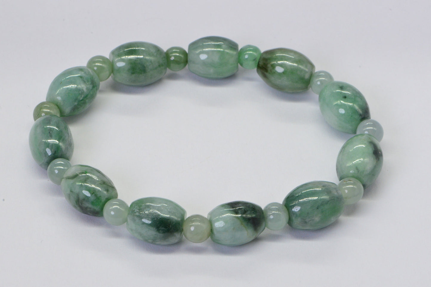 Burmese Jade Bracelet Real Jade Icy Green