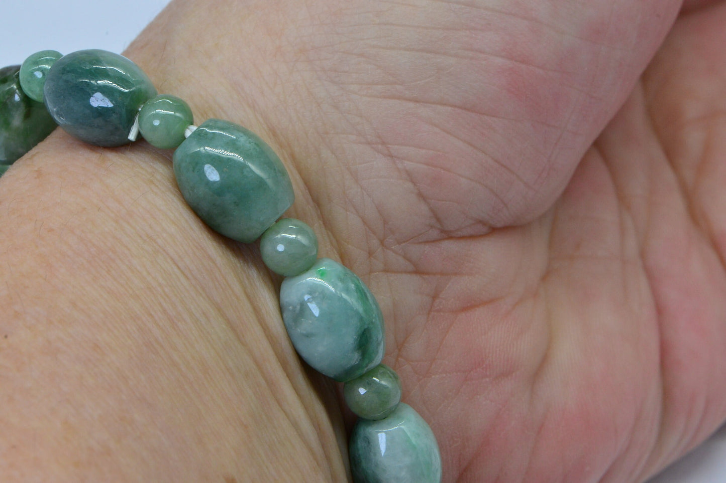 Burmese Jade Bracelet Real Jade Icy Green