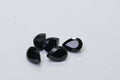 Black Tourmaline Pear Facet Gemstone 6X4mm Small Teardrops Jewelry Make Point back facet teardrop