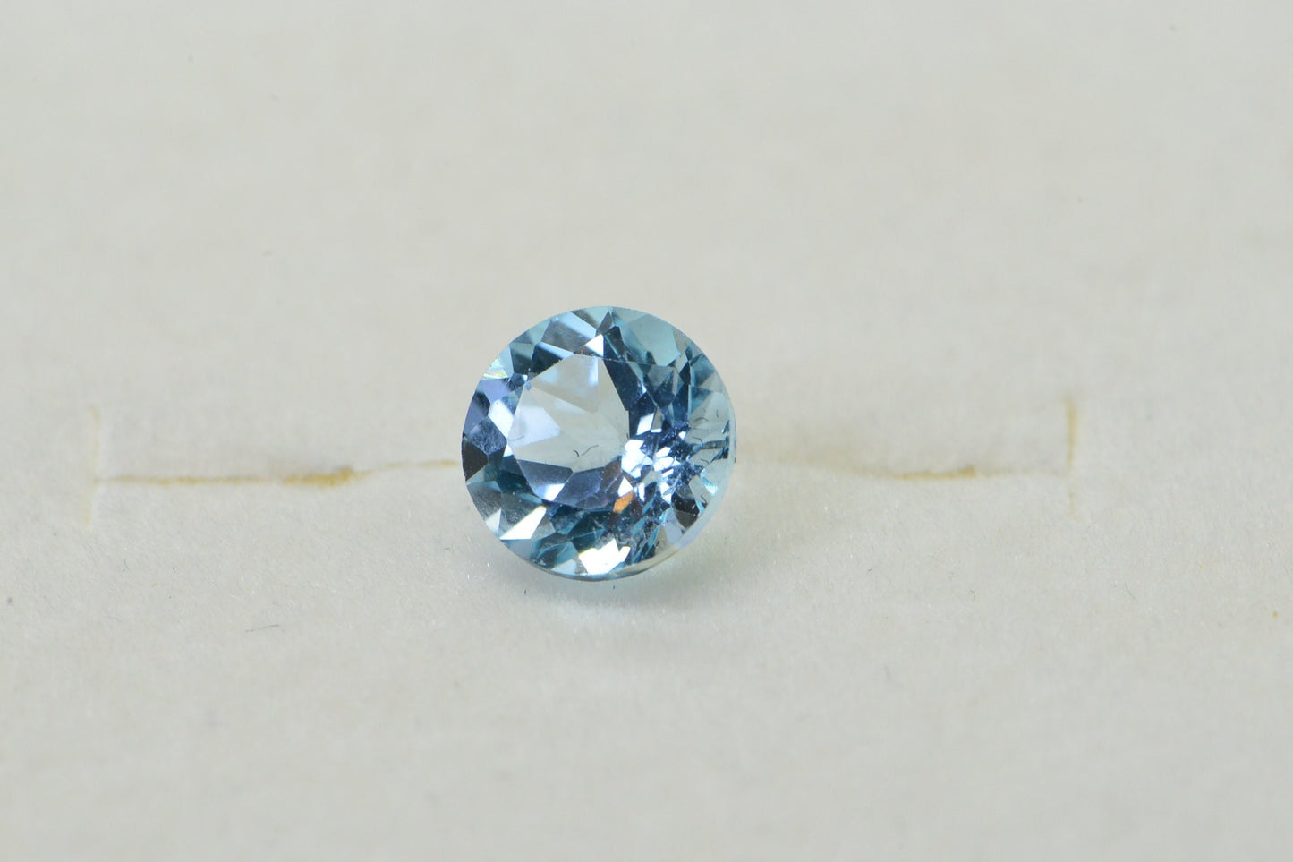 AAA Blue Topaz Gemstone: 6mm Round Faceted Crystal